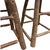 1990s 1990s Rustic Log Wood Bar Stools Set of 2 25" Cabin Lodge Style Heavy Solid For Sale - Image 5 of 11