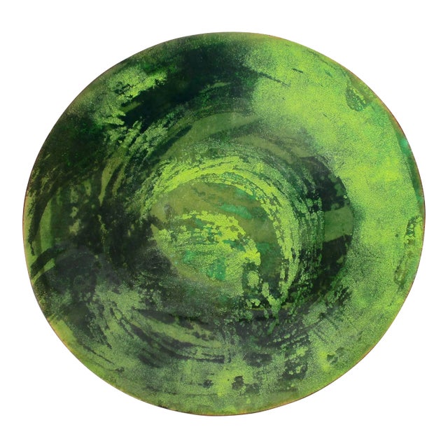 Mid-Century Enamel Dish Circa 1980s' For Sale