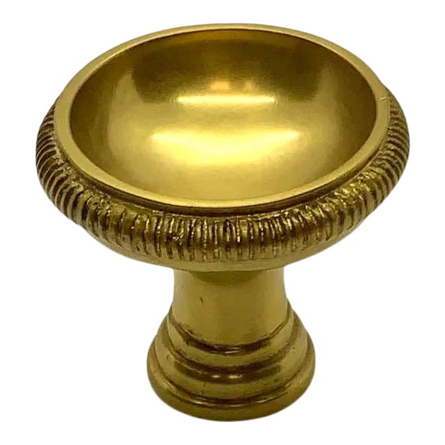 Baker Classical Concave Knob in Satin Brass For Sale