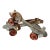 Pair Vintage 1950s Union #5 Adjustable Metal Roller Skates For Sale