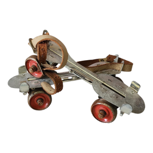 Pair Vintage 1950s Union #5 Adjustable Metal Roller Skates
