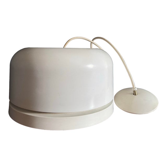 Large Vintage Hanging Dome Pendant by Lightolier For Sale