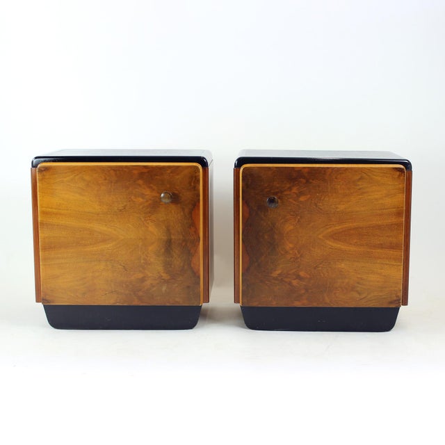 Czechoslovak Bedside Tables from Up Závody, 1930s, Set of 2 For Sale - Image 15 of 15