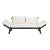 Modern Contemporary Daybed in Dark Slate Grey & Beige For Sale