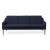 Mr olsen 3 seater oak mosaic royal blue by warm nordic dimensions: d201 x w79 x h 78/46 cm material: textile upholstery,...