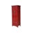 Oriental Classic Slim Red Lacquer Narrow Tall Storage Cabinet For Sale - Image 4 of 10
