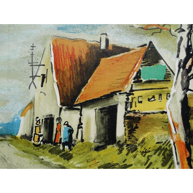 Maurice de VLAMINCK (1876-1958) (after) The road Original lithograph in 15 colors Limited edition of 2000 copies Published...