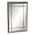 20th Century Rectangular Beveled Gilt Wood Frame Mirror For Sale