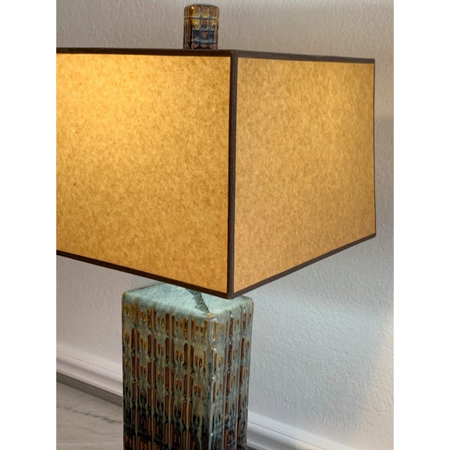 Mid-Century Modern Glaze Lamp by Harris Strong For Sale - Image 4 of 13