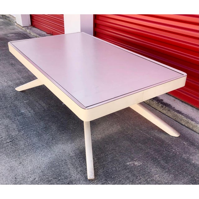 Mid Century Castro Convertible White Coffee & Dining Table For Sale - Image 4 of 10