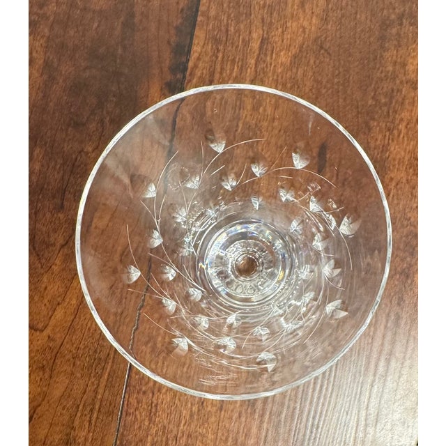 Mid 20th Century Duncan & Miller “Willow” Crystal Iced Tea Goblets –Set of 4 For Sale In Houston - Image 6 of 13