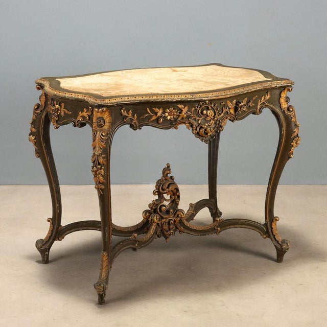 Italian Baroque Carved Wood Table For Sale - Image 11 of 11