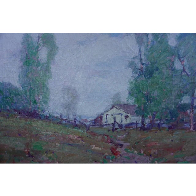 Paul Lauritz - Landscape With White Ranch Adobe - Oil on Canvas For Sale In Los Angeles - Image 6 of 8