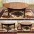 Early 20th century oval fir coffee table - L=87cm W=84cm H=40cm