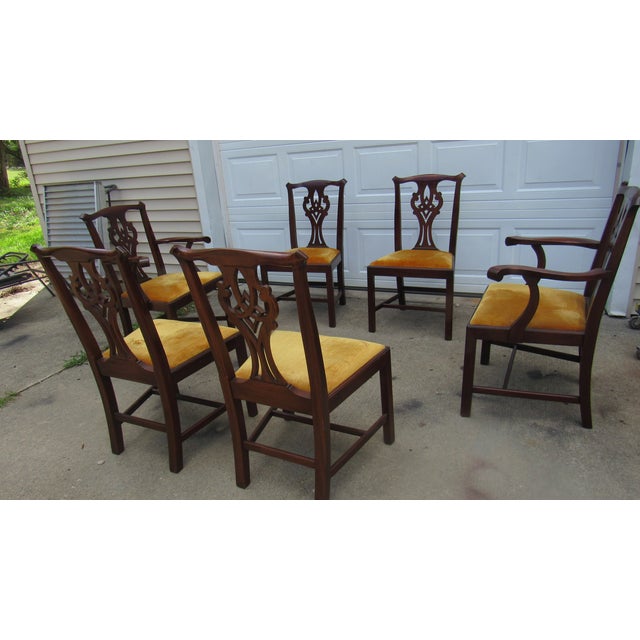 Item: Chippendale Dining Room Chairs Details: Great Designer Look Mahogany Signed Henkel Harris Great Carvings Chippendale...