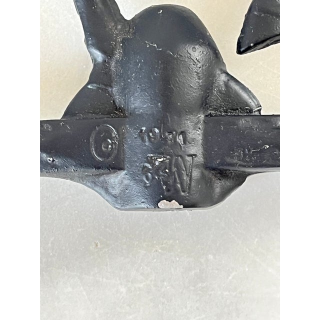 1970's Vintage Cast Aluminum Equestrian Weather Vane For Sale In Milwaukee - Image 6 of 12