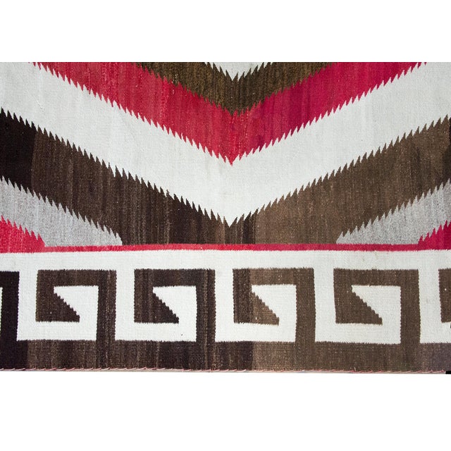 Early 20th Century Native American Navajo Rug For Sale - Image 4 of 15