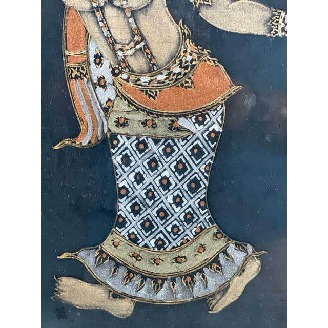 Vintage Mid-Century Thai Mixed-Media Relief Art - Unknown Artist - Original Gallery Chemould Bombay Frame For Sale In Washington DC - Image 6 of 13