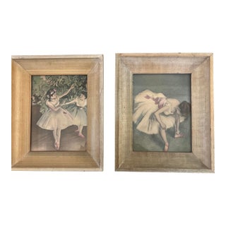 Vintage Pair Degas Prints Framed For Sale