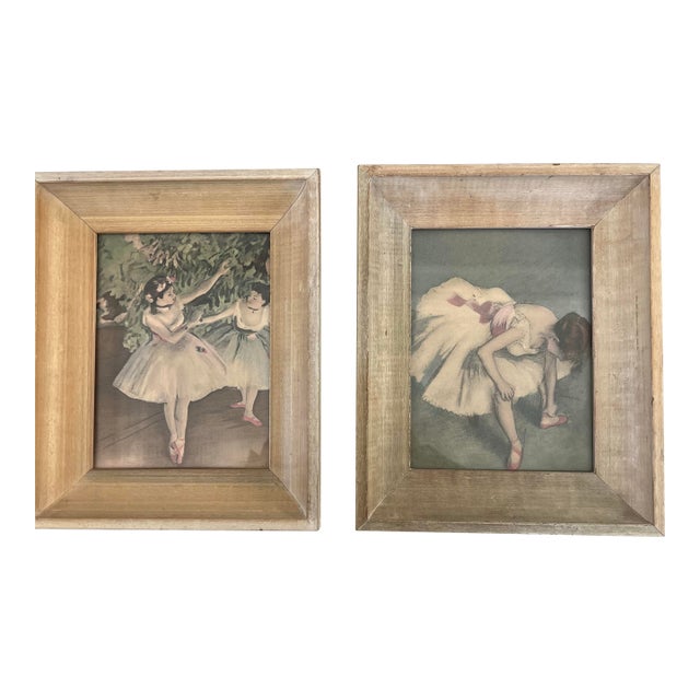 Vintage Pair Degas Prints Framed For Sale