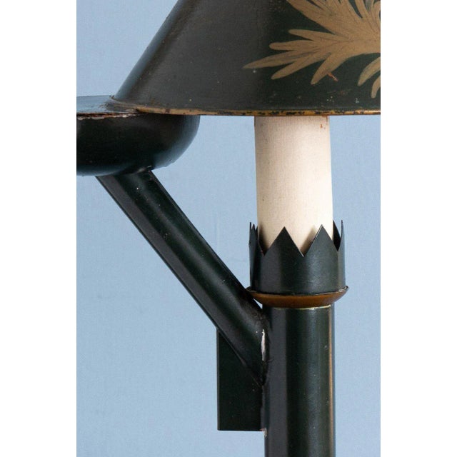 French Tole Oil Lamps, Set of 2 For Sale - Image 9 of 11