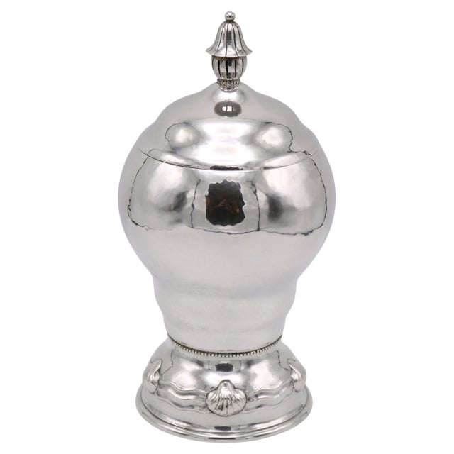 Art Deco Period Sterling Silver Covered Vase Germany circa 1930 For Sale In New York - Image 6 of 9