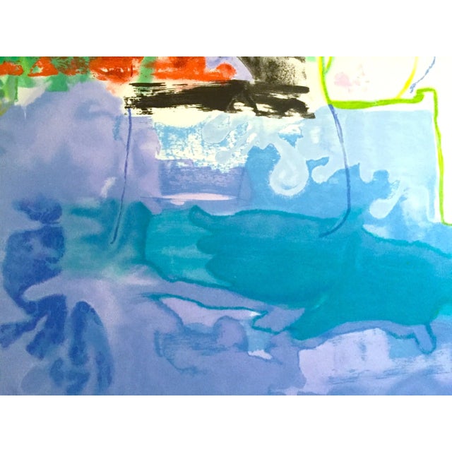 Helen Frankenthaler Vintage Abstract Expressionist Limited Edition Large Hand Pulled Silkscreen Print " Westwind " 1994 For Sale - Image 10 of 13
