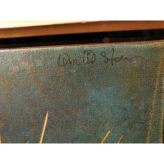 2000 - 2009 Kevin Red Star "Crow Indian Grandmother Little Turnip" 2008 Hand Signed Canvas Painting, Framed For Sale - Image 5 of 7