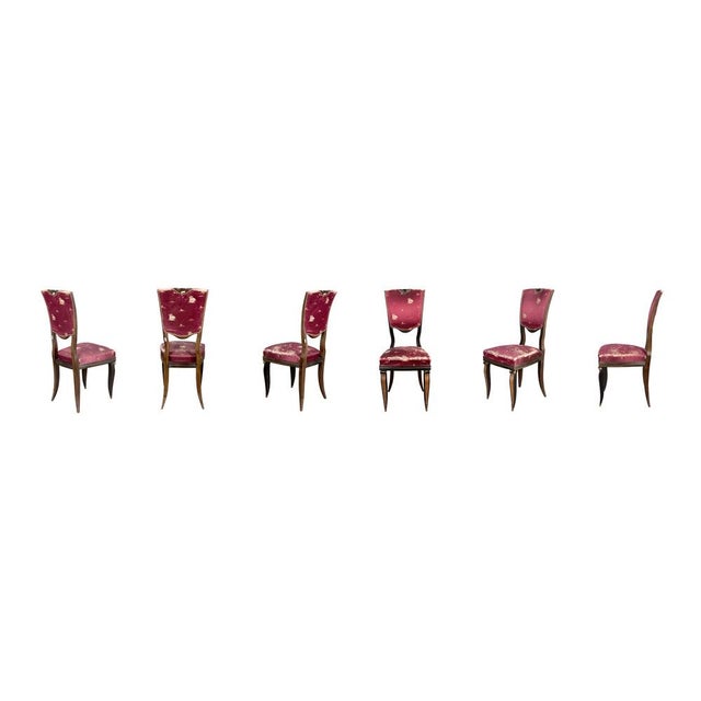Caravelle Chairs by Gio Ponti, 1940s, Set of 6 For Sale - Image 12 of 13