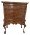 Mid 18th Century Queen Ann Style Burl Walnut High Boy Chest With Ball& Hi Husband Claw Feet For Sale