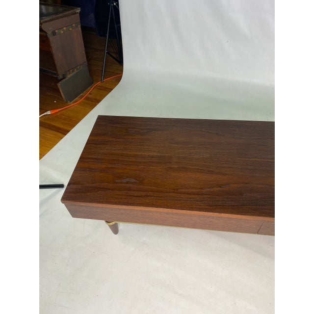 American of Martinsville Walnut Bench by Merton Gershun For Sale In New York - Image 6 of 13