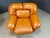 Tan Mid-Century Italian Leather Sofa Set by Ercole Biella for Grappeggia, 1970s, Set of 2 For Sale - Image 8 of 12