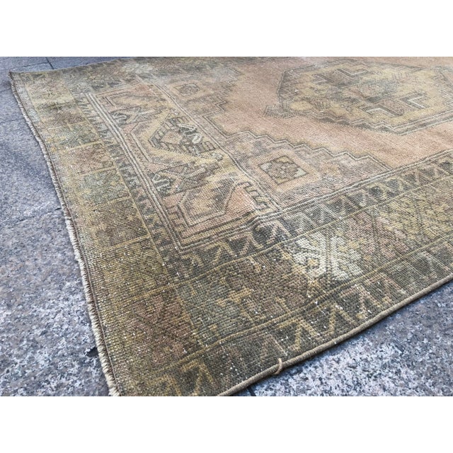 Textile Vintage Handwoven Turkish Anatolian Rug - 3′9″ × 5′10″ For Sale - Image 7 of 10