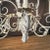 French Country Vintage Country French Style Eight-Armed Chandelier With Acanthus Leaf Motif For Sale - Image 3 of 12