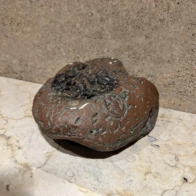 Abstract 1970s Studio Art Pottery Abstract Vase Sculpture For Sale - Image 3 of 10