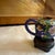 Up for consideration is a beautiful vintage blue cloisonné teapot with a wooden stand. This is a lovely accent piece for...
