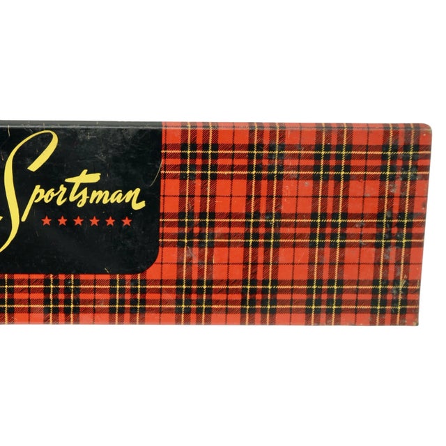 Sportsman Plaid Metal Box For Sale - Image 4 of 9