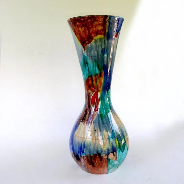 Italian Ceramic Vase by Agenore Fabbri for Ceramiche Albisola, 1957 For Sale - Image 3 of 9