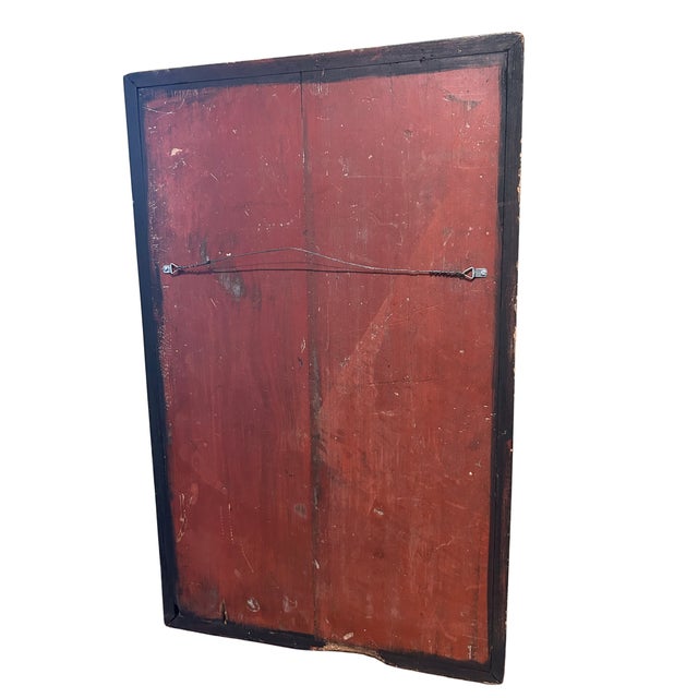 Polychrome Painted Checkboard For Sale - Image 4 of 4