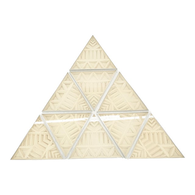 Mid Century Modern Greg Copeland 3D Paper Cutout Wall Art Sculpture Aluminum - 9 Pieces For Sale