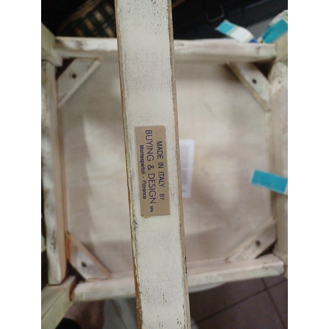1990s Vintage Farmhouse Table With Chairs For Sale - Image 5 of 5