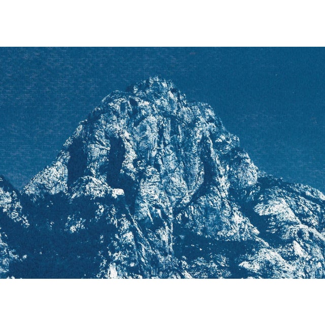"Yosemite Blue Mountain" Geological Cyanotype on Watercolor Paper by Kind of Cyan For Sale - Image 4 of 13