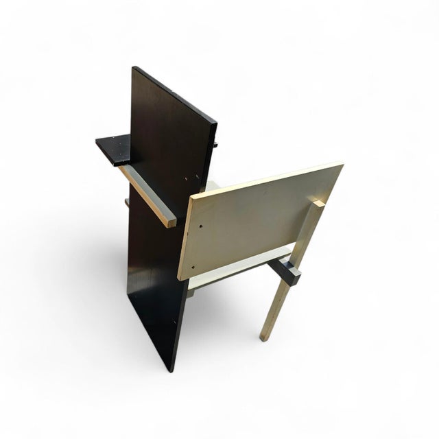 Black Berlin Chair attributed to Gerrit Rietveld For Sale - Image 8 of 18