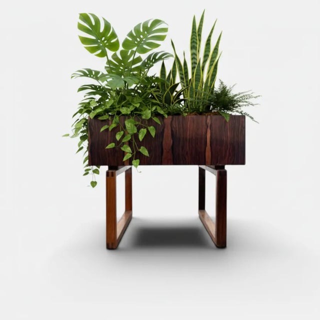 Mid-Century Danish Rosewood Planter from Feldballes Møbelfabrik, Denmark, 1960s For Sale - Image 5 of 10