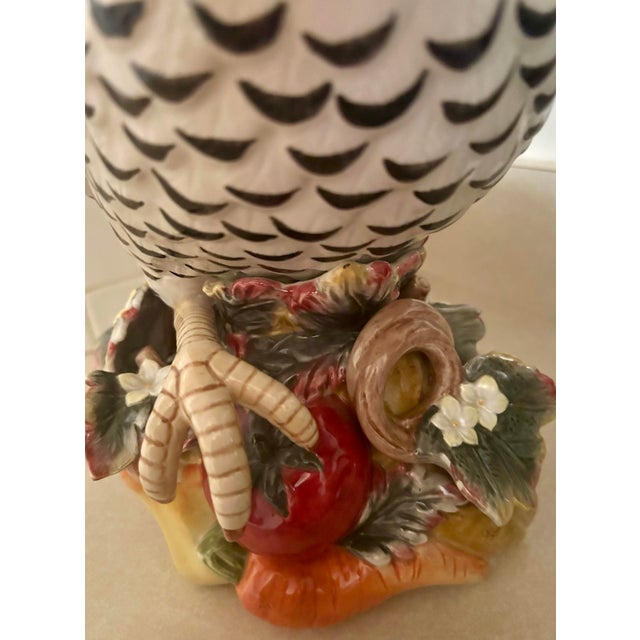 Ceramic Fitz & Floyd Gardening Gourmet Rooster Figurine For Sale - Image 7 of 7