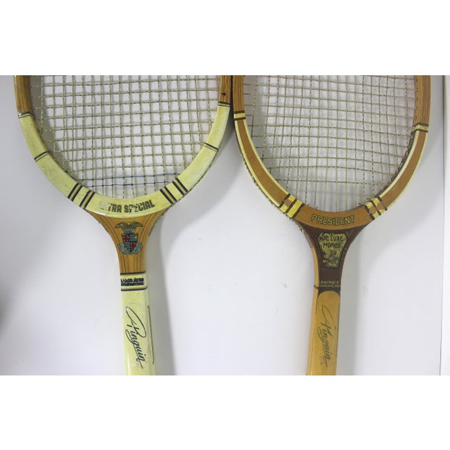 Curated Set of Vintage Sport Tennis Rackets for Designer Decorating ...