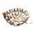 Mid 20th Century Vintage Midcentury Brass Leaf Vine Botanical Filigree Centerpiece Bowl For Sale - Image 5 of 6