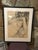 Vintage charcoal drawing of male. Maybe considered nude. Original piece signed by artist Haberman dated 1963.