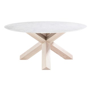 La Rotonda Table in Wood and Glass by Mario Bellini For Sale