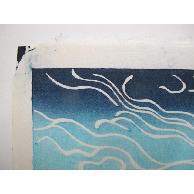 Japanese Japanese Sadanobu Hasegawa Woodblock Print Warrior Sasaki Takatsuna on Horse For Sale - Image 3 of 8